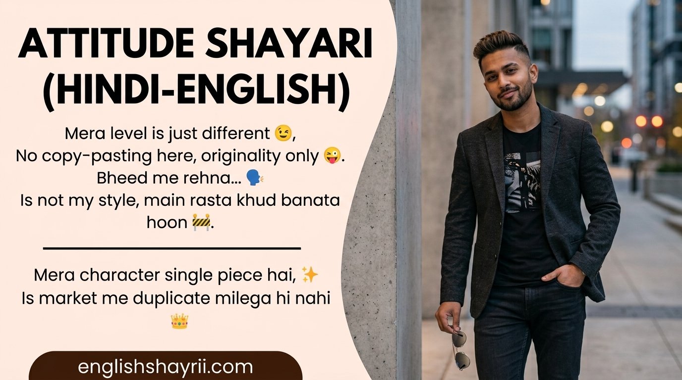 Attitude Hindi-English Shayari