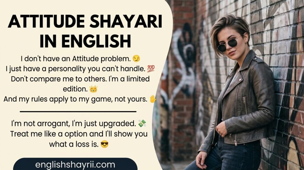 Attitude Shayari in English
