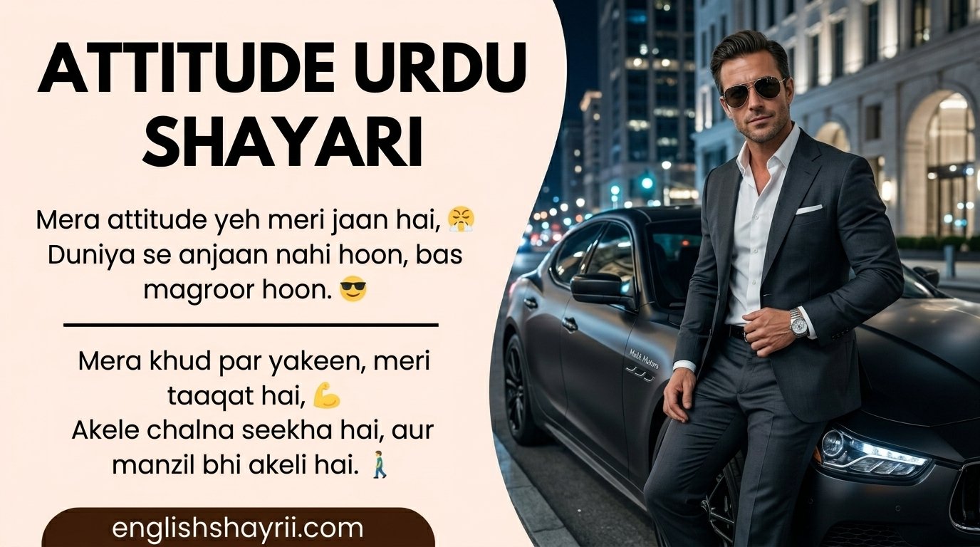 Attitude Urdu Shayari in English