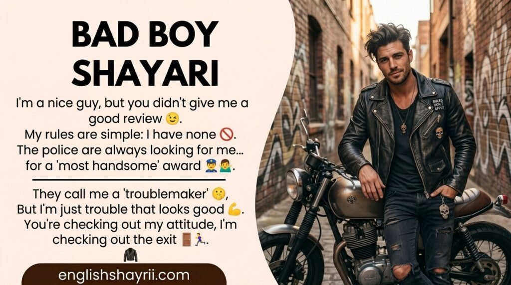 Bad Boy Shayari in English