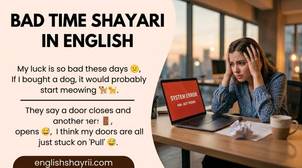 Bad Time Shayari in English