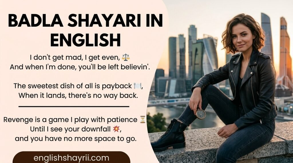 Badla Shayari in English