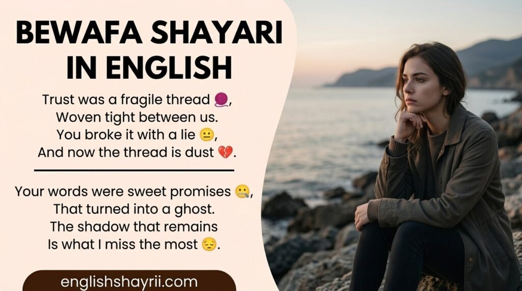 Bewafa Shayari in English