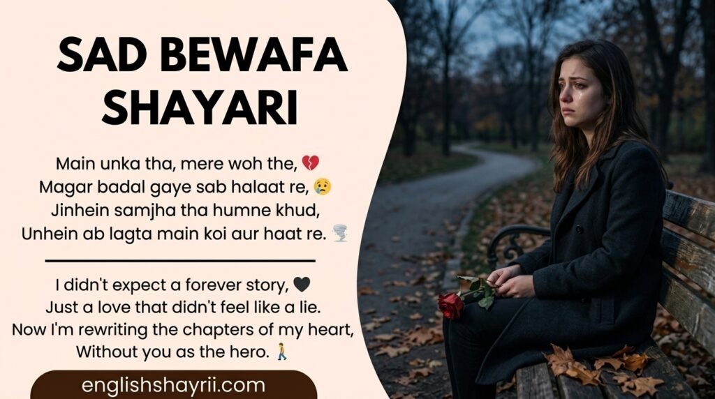 Bewafa Shayari in English