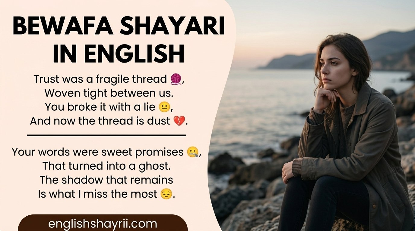 Bewafa Shayari in English