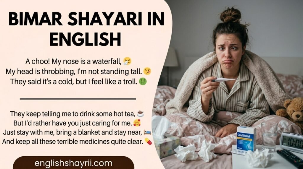 Bimar Shayari in English