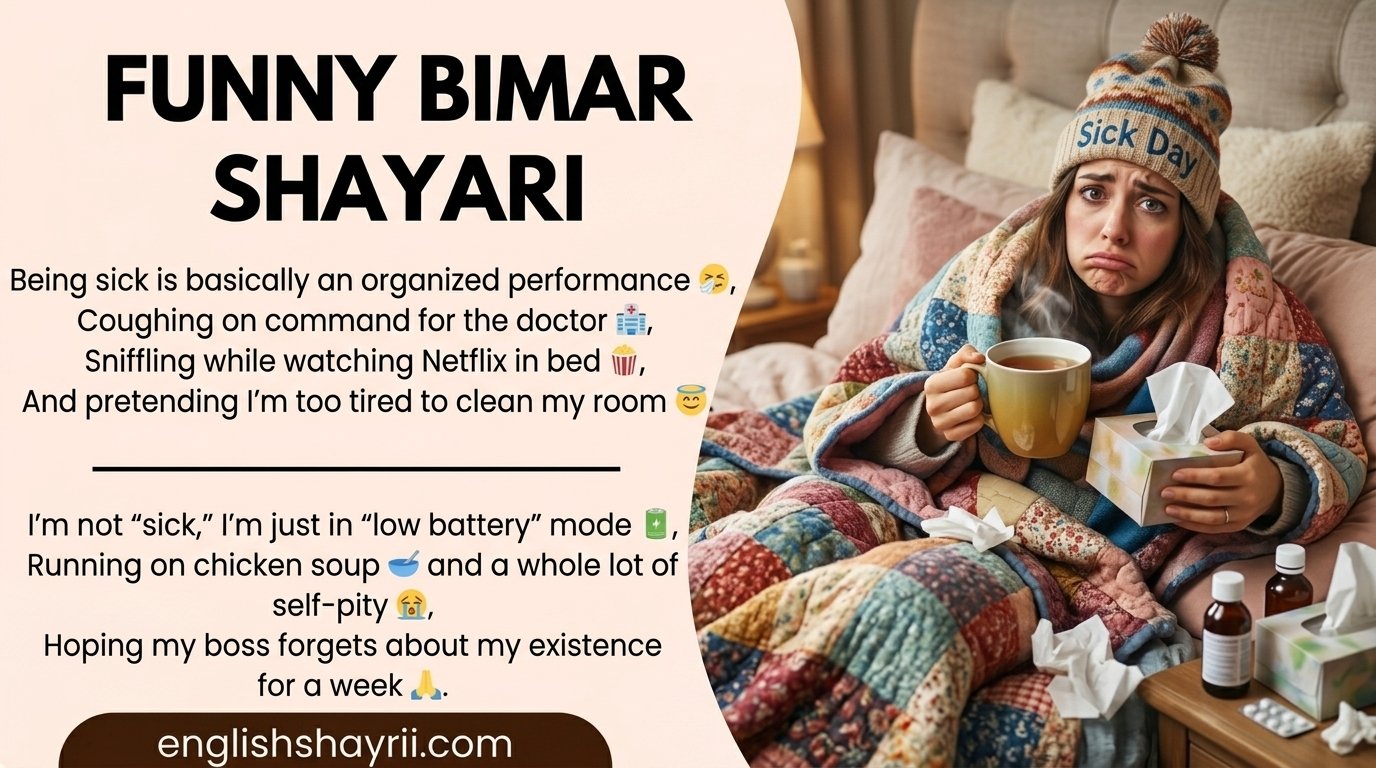 Bimar Shayari in English