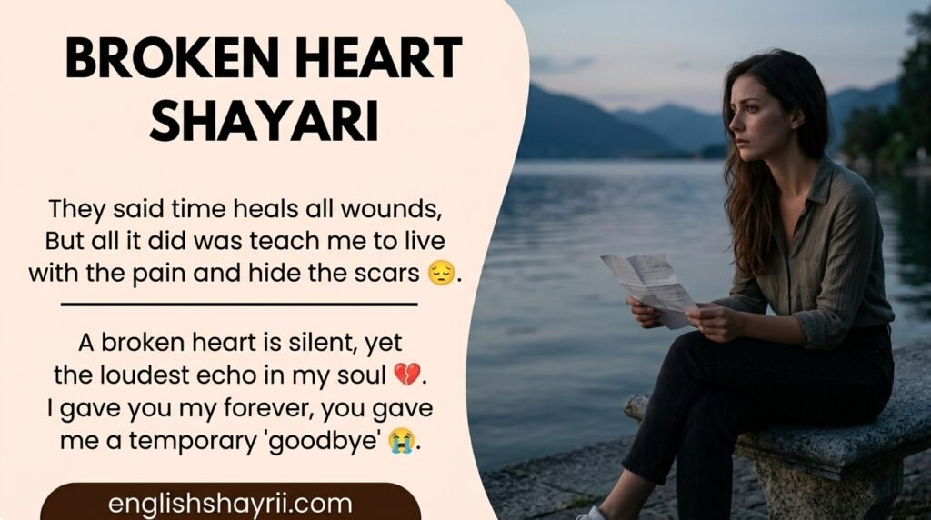 Broken Heart Shayari in English