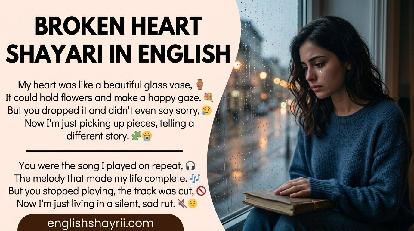 Broken Heart Shayari in English