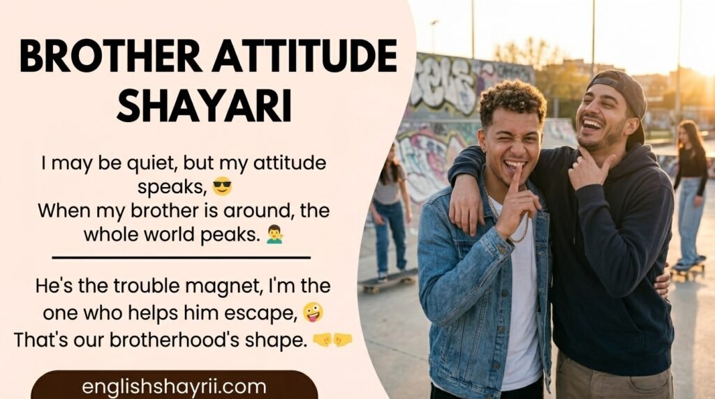 Brother Attitude Shayari in English
