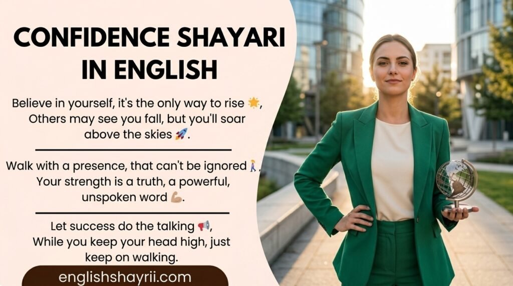 Confidence Shayari in English