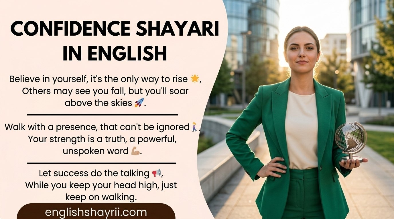 Confidence Shayari in English