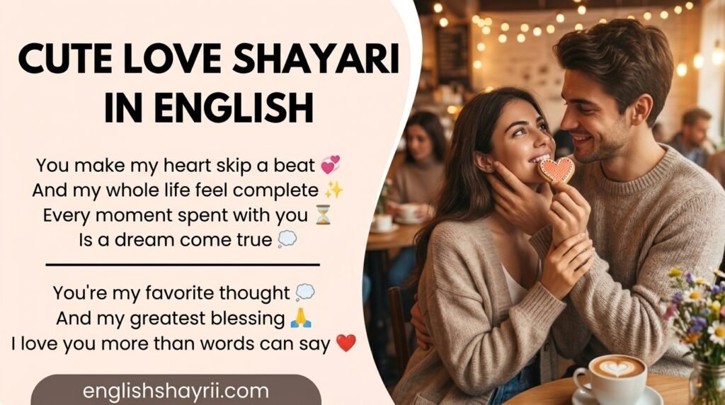 Cute Love Shayari in English