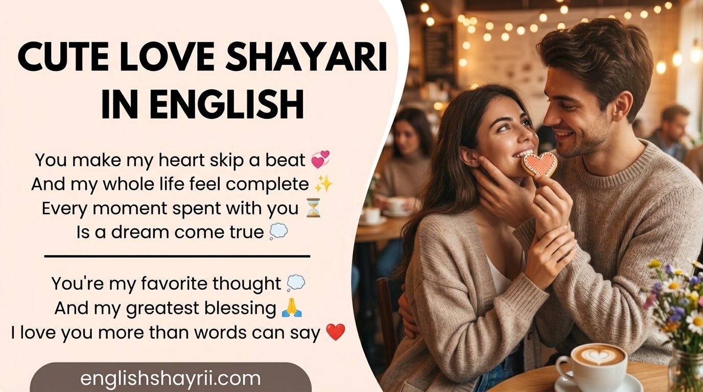 Cute Love Shayari in English