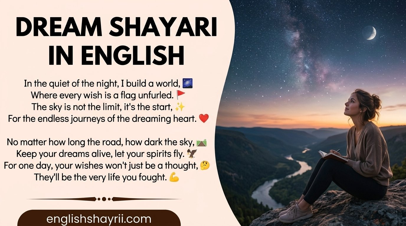 Dream Shayari in English