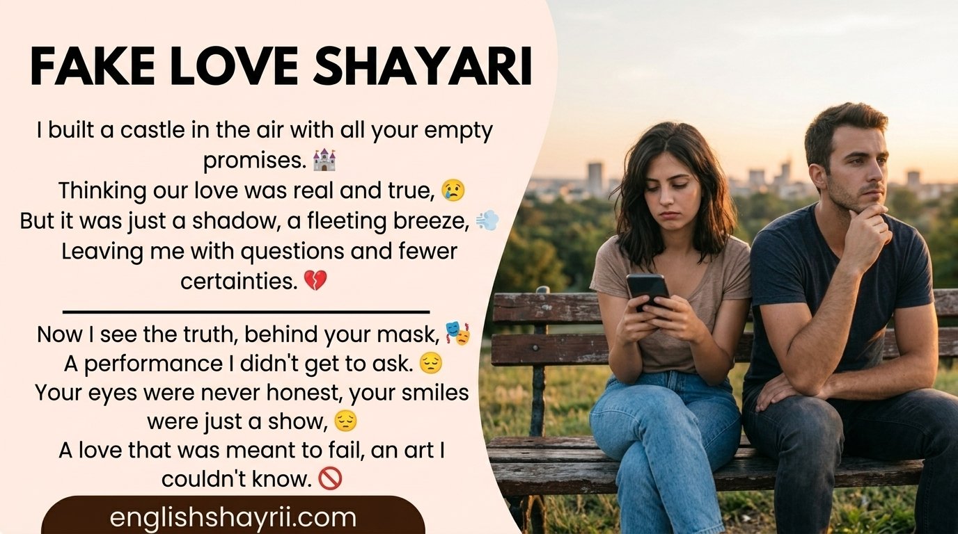 Fake Love Shayari in English