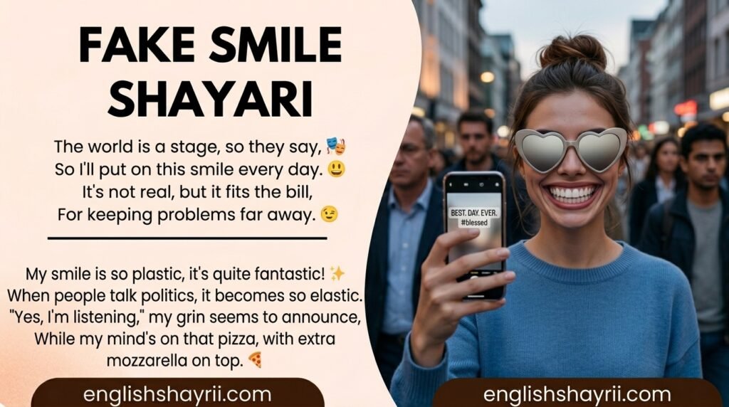 Fake Smile Shayari in English