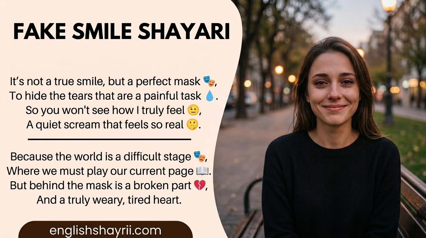 Fake Smile Shayari in English