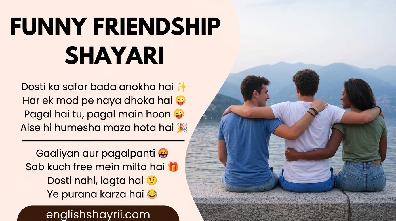 Funny Friendship Shayari in English