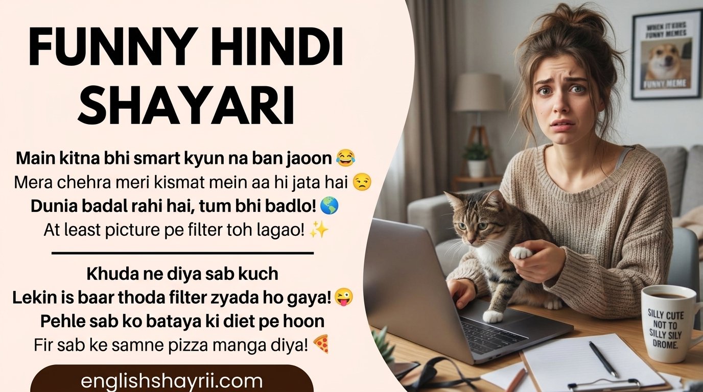 Funny Hindi Shayari in English
