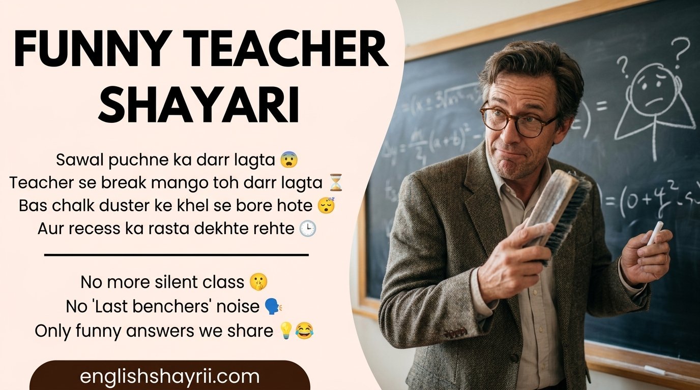 Funny Teacher Shayari in English