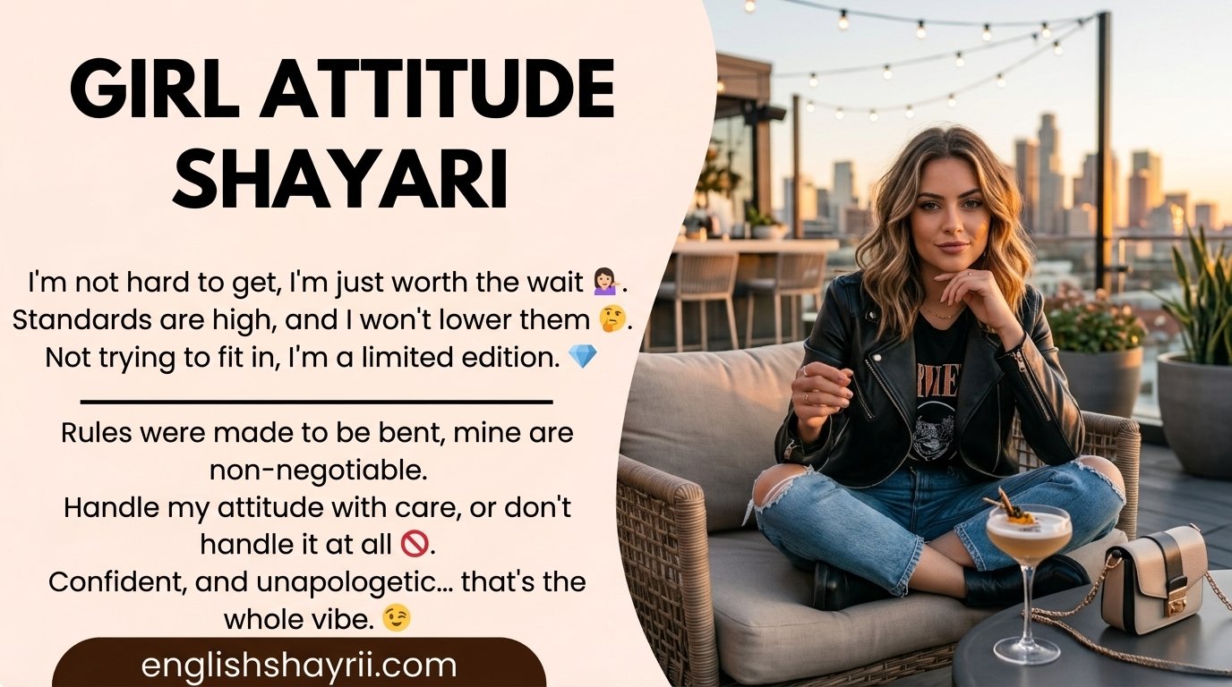 Girl Attitude Shayari in English