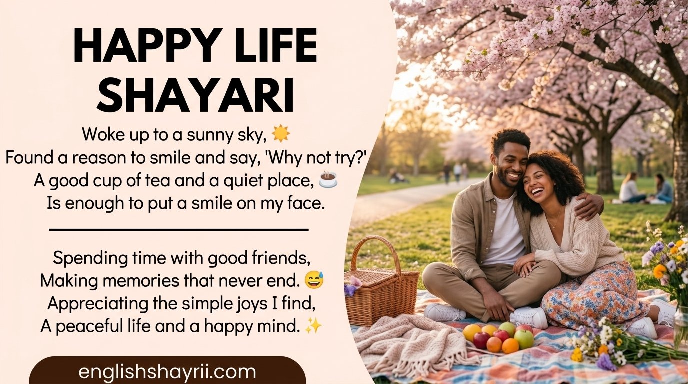 Happy Life Shayari in English