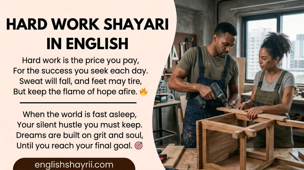 Hard Work Shayari in English
