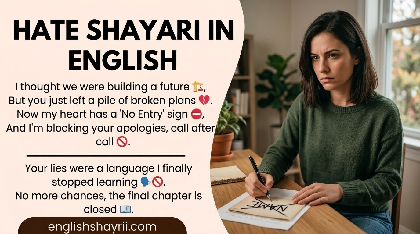 Hate Shayari in English