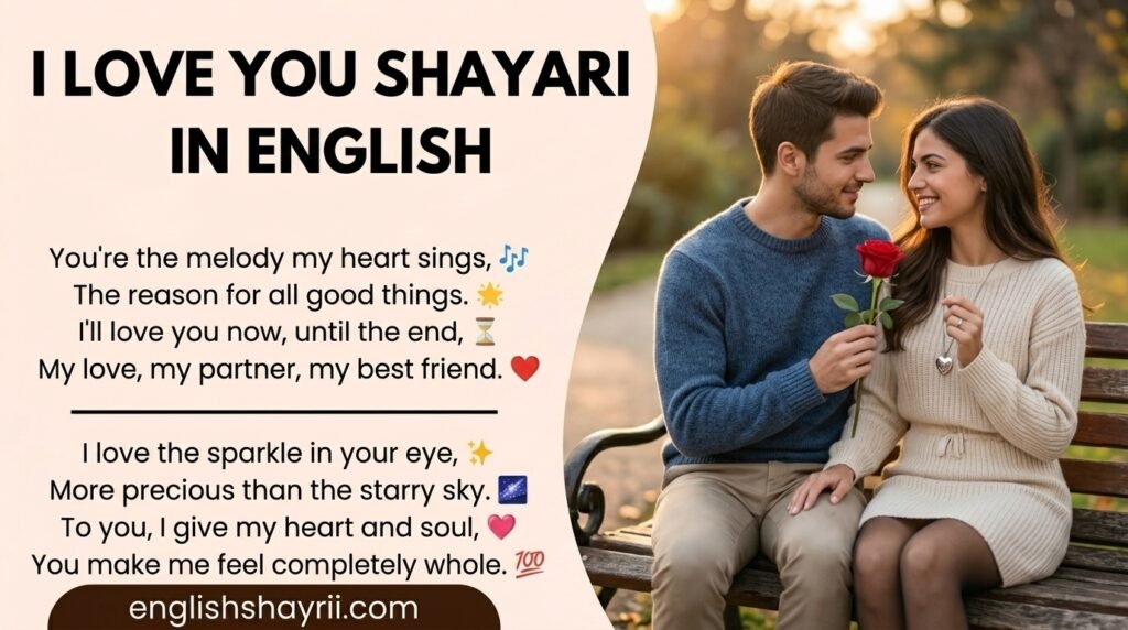 I Love You Shayari in English