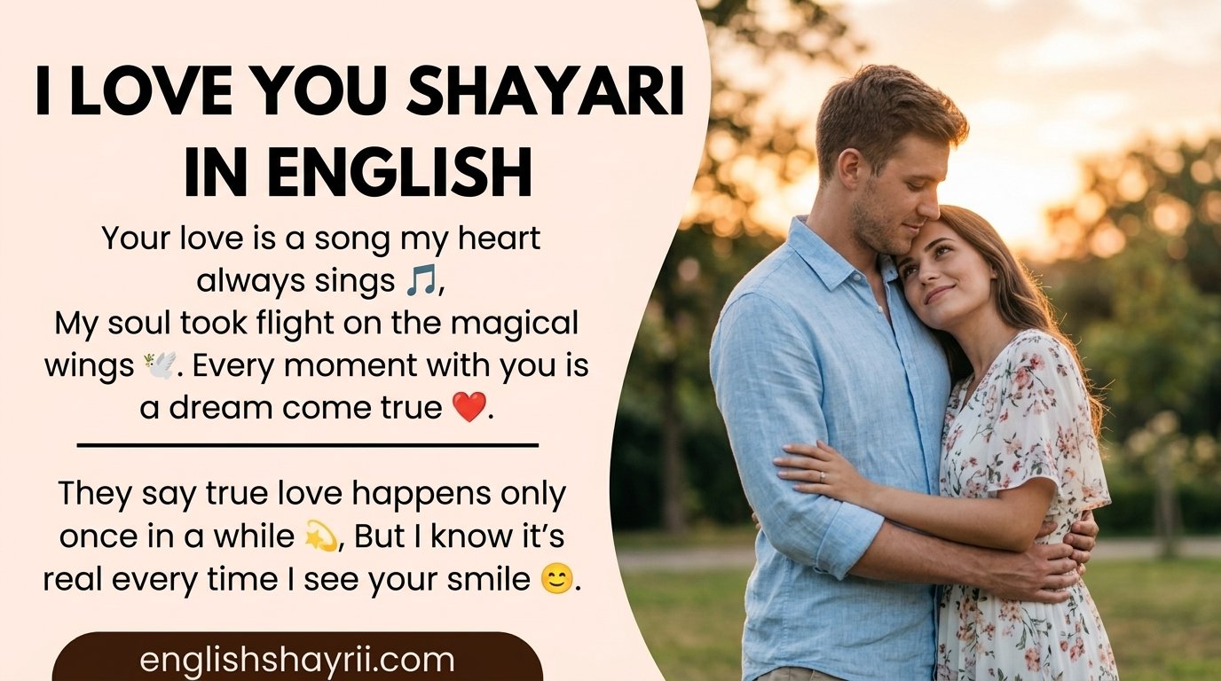 I Love You Shayari in English