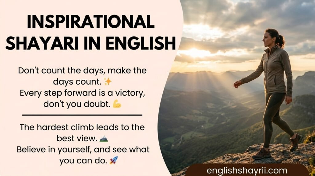 Inspirational Shayari in English