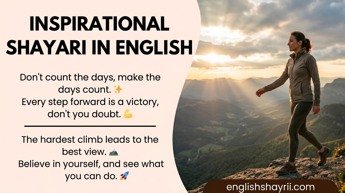Inspirational Shayari in English