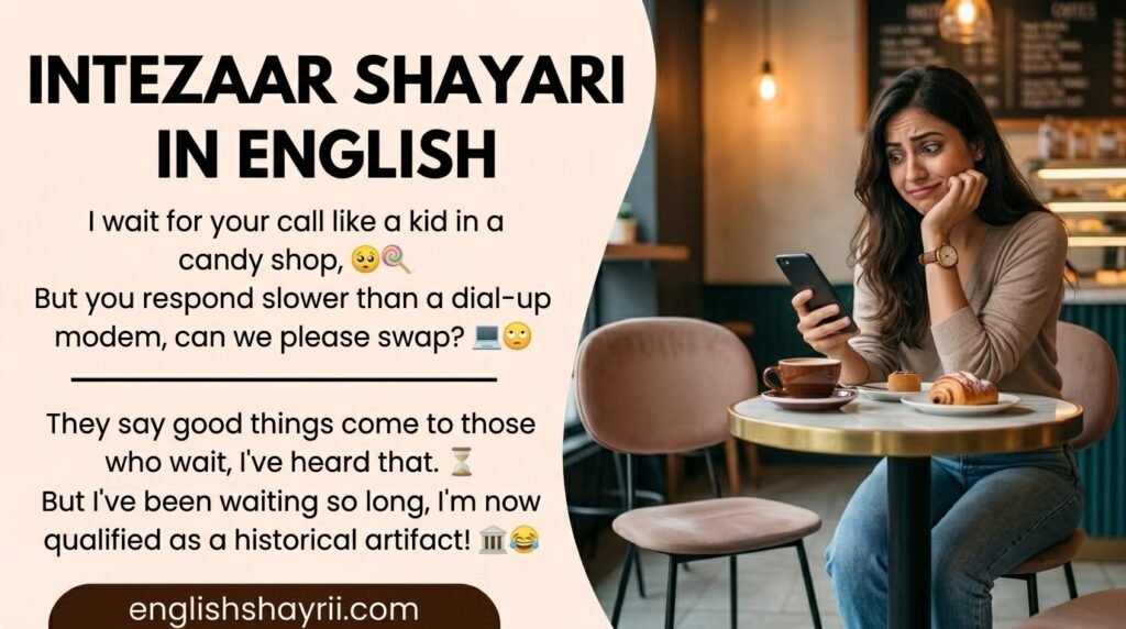 Intezaar Shayari in English