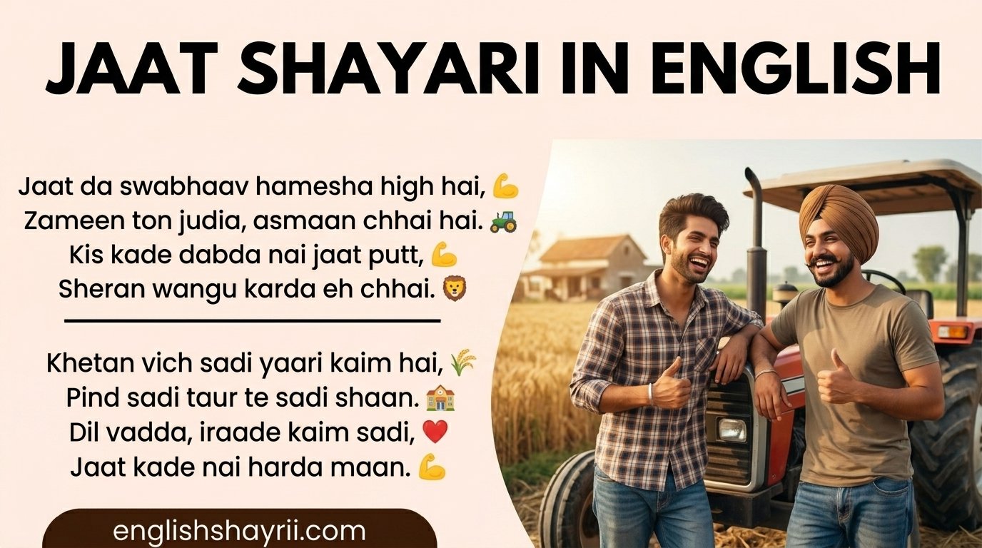 Jaat Shayari in English