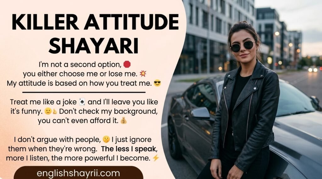 Killer Attitude Shayari in English