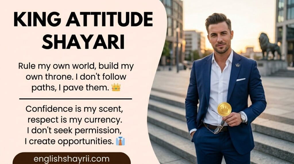 King Attitude Shayari in English