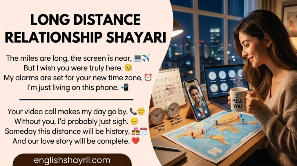 Long Distance Relationship Shayari in English
