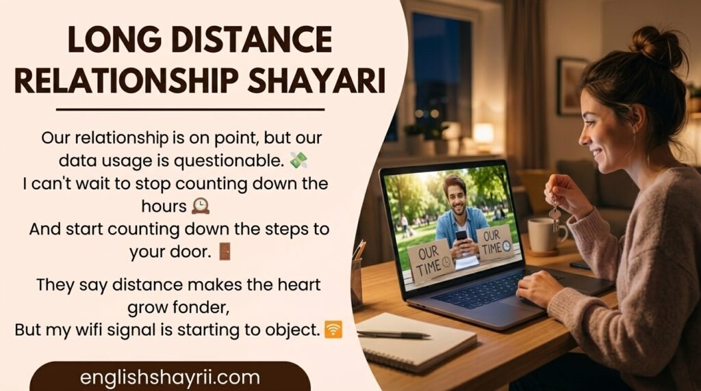 Long Distance Relationship Shayari in English