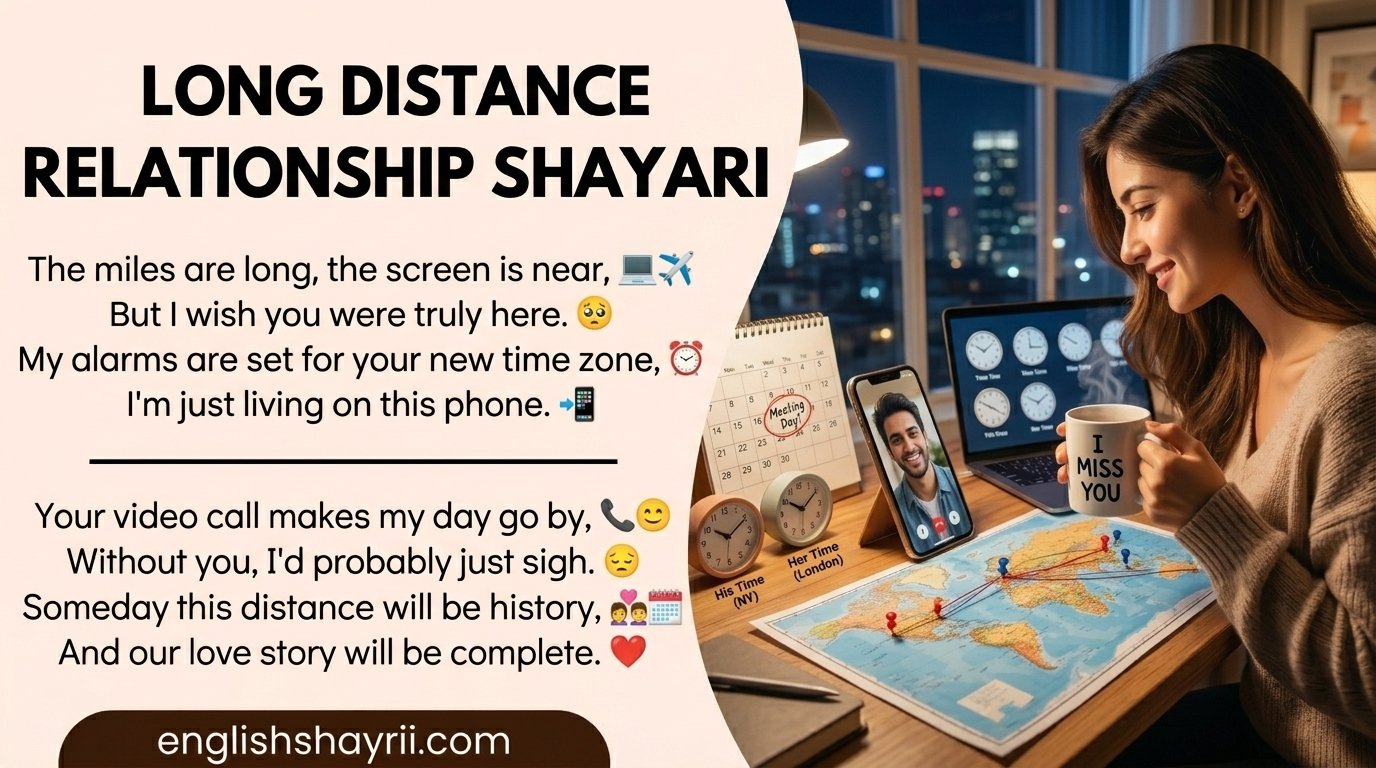 Long Distance Relationship Shayari in English