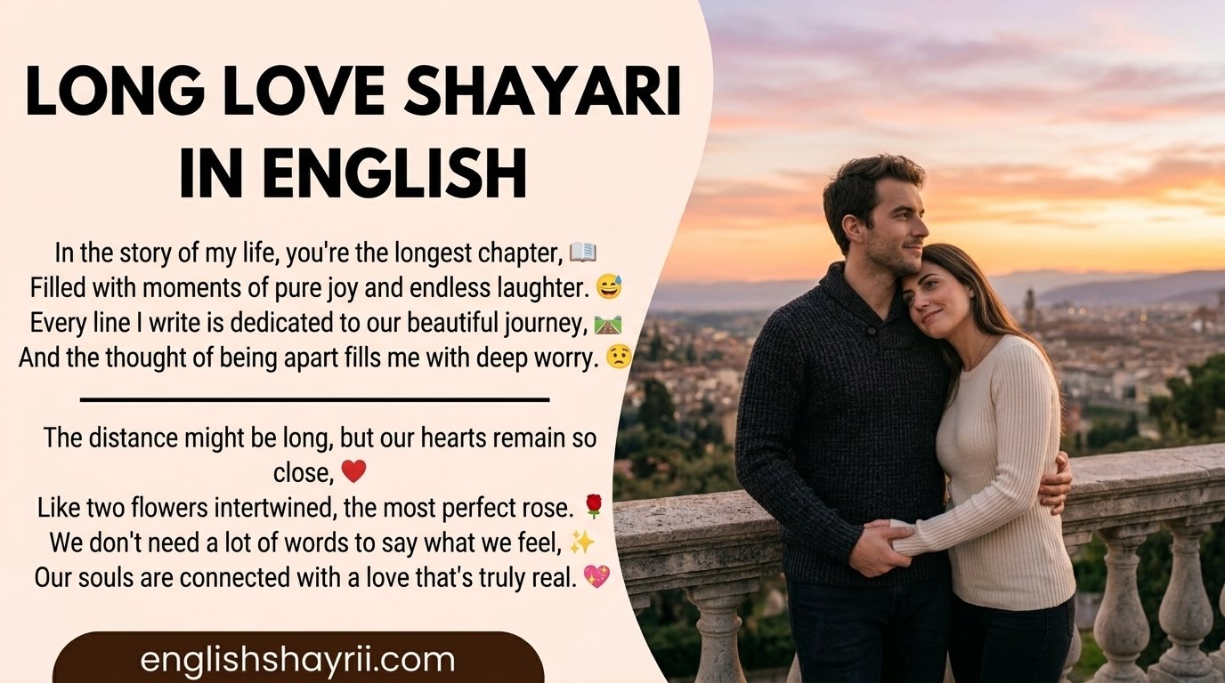 Long Love Shayari in English