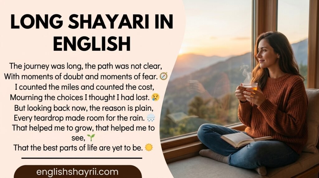 Long Shayari in English
