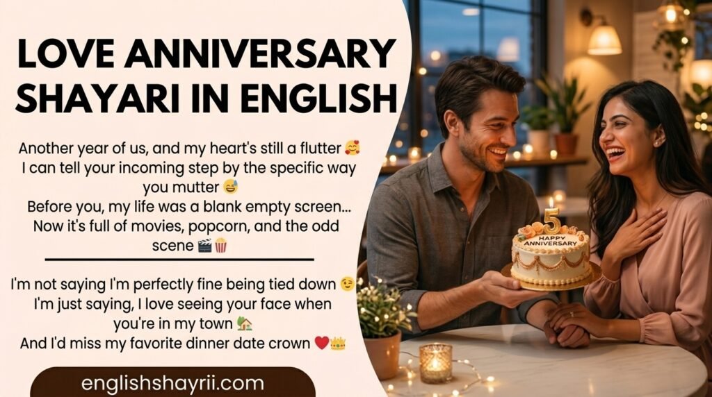 Love Anniversary Shayari in English