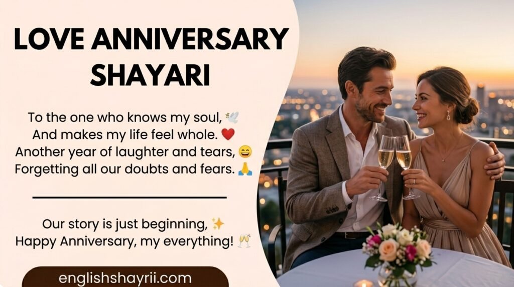 Love Anniversary Shayari in English