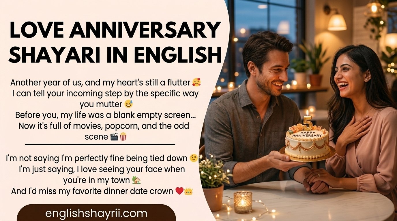 Love Anniversary Shayari in English