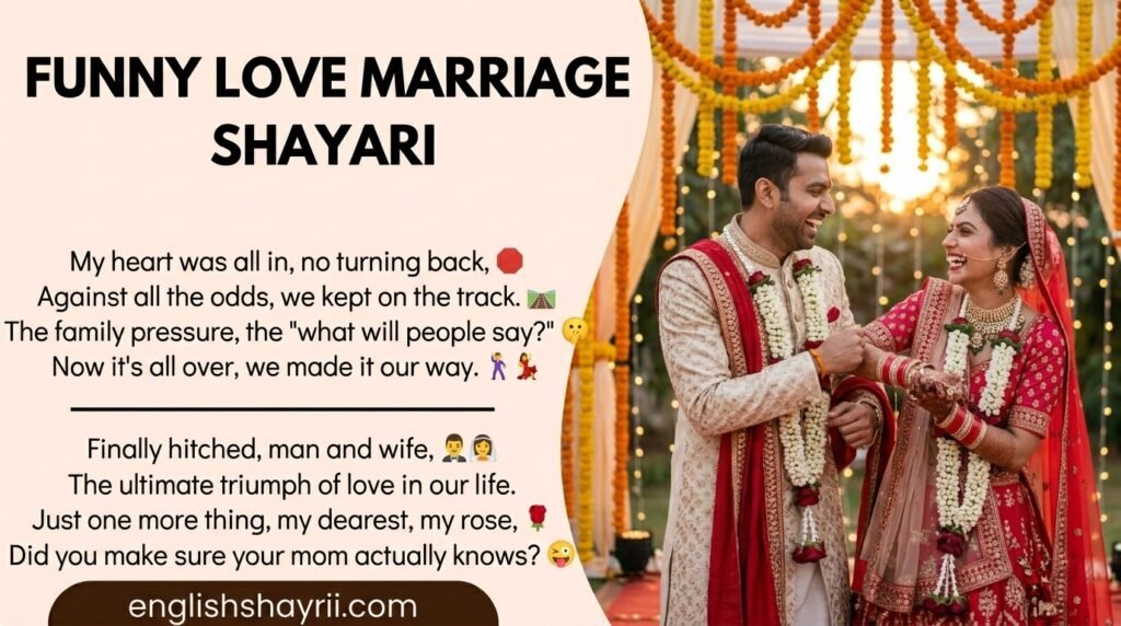 Love Marriage Shayari in English