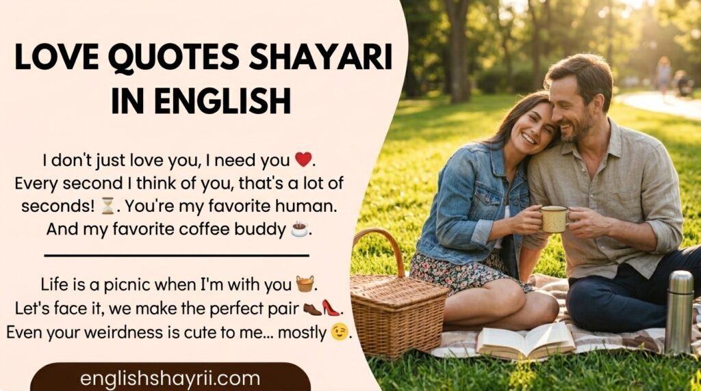 Love Quotes Shayari in English