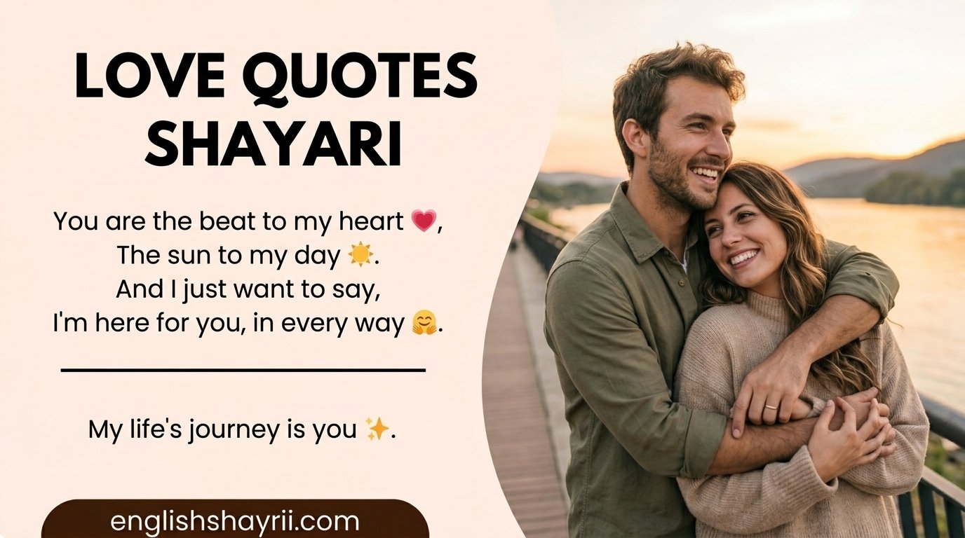 Love Quotes Shayari in English