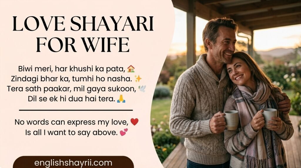 Love Shayari for Wife