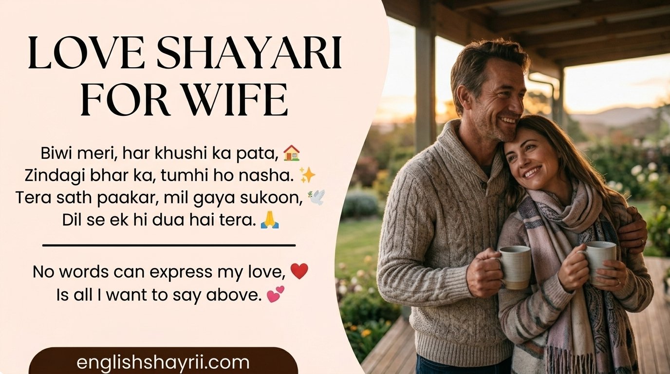 Love Shayari for Wife